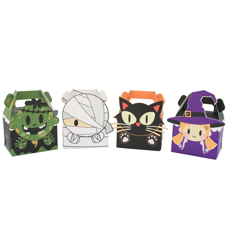 Creative Foldable Halloween Packing Gift Box Halloween Sweet Candy Holiday Gift Packaging