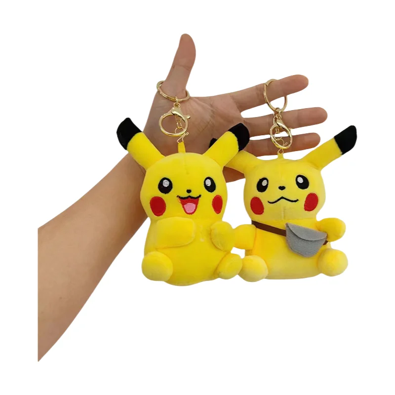 Wholesale Plush Keychain Pikachu Plush Toys Psyduck Charmander Squirtle Figures Toys