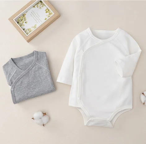 manufacturer Cute baby girl cotton onesie kimono onesie for baby newborn baby girl bodysuits long sleeve custom bodysuits