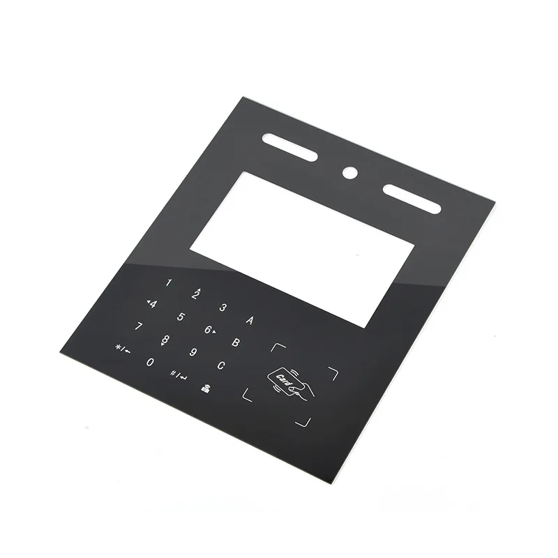 Customized fingerprint control tempered glass digital password panel for glass factory intelligent electronic password panel