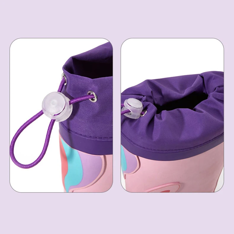 Unisex Kids Waterproof Rain Boots Cute Cartoon Animal Design Breathable and Lightweight for Autumn Work for Boys and Girls