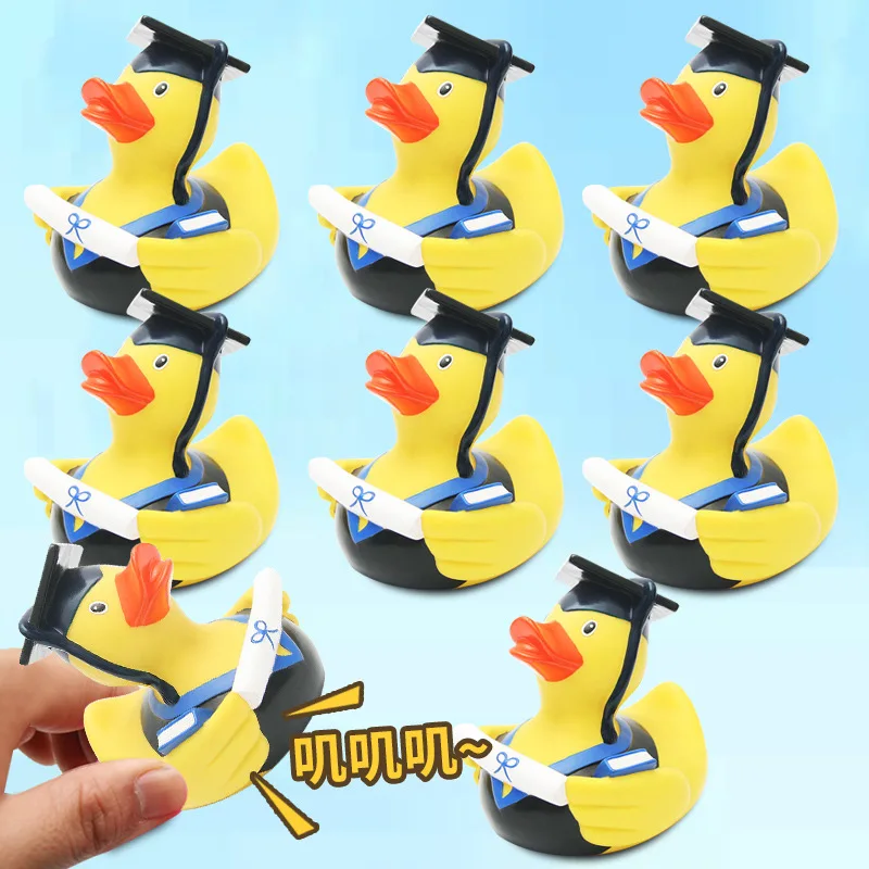 Promotional ECO friendly PVC floating rubber duck logo rubber duck
