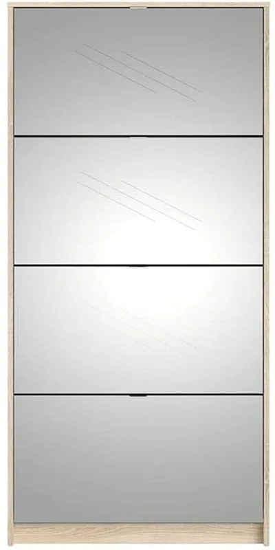 Room antique 4 door mirror trendy European minimalist tiny skinny narrow 15 mm PB shoe cabinet