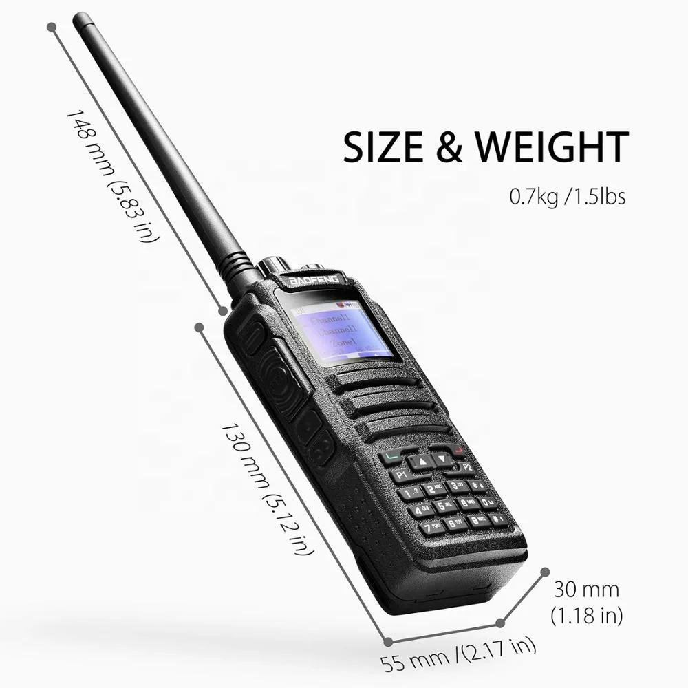 100% оригинальная Двухдиапазонная DMR рация BAOFENG 2 уровня DM1701 цифровое радио