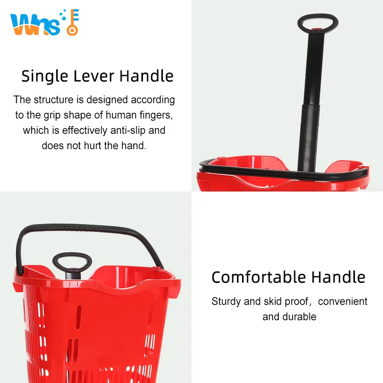 Plastic Shopping Basket Supermarket Grocery Shopping Basket