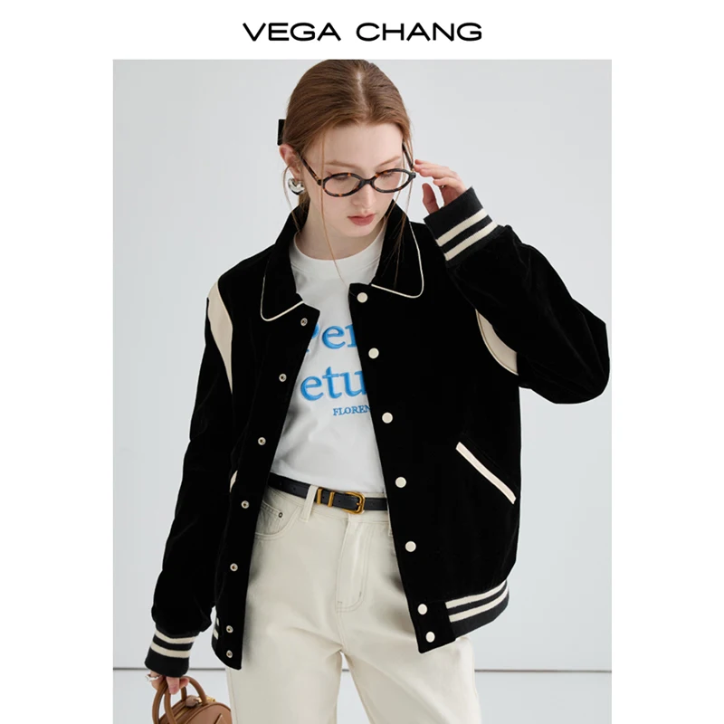 Fall 2024 new casual explosive straight down American short jacket preppy baseball jacket