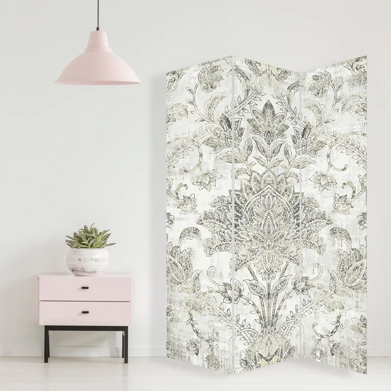 Customized Foldable Screen Double Sided Canvas Partition Screen Room Divider for Home Decor and Folding TA Art Decor Printed