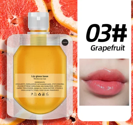 Free Sample Moisturizing Lip Balm Transparent Lip Oil Fruit Mirror Glass Lip Glaze Lipstick Set Wholesale