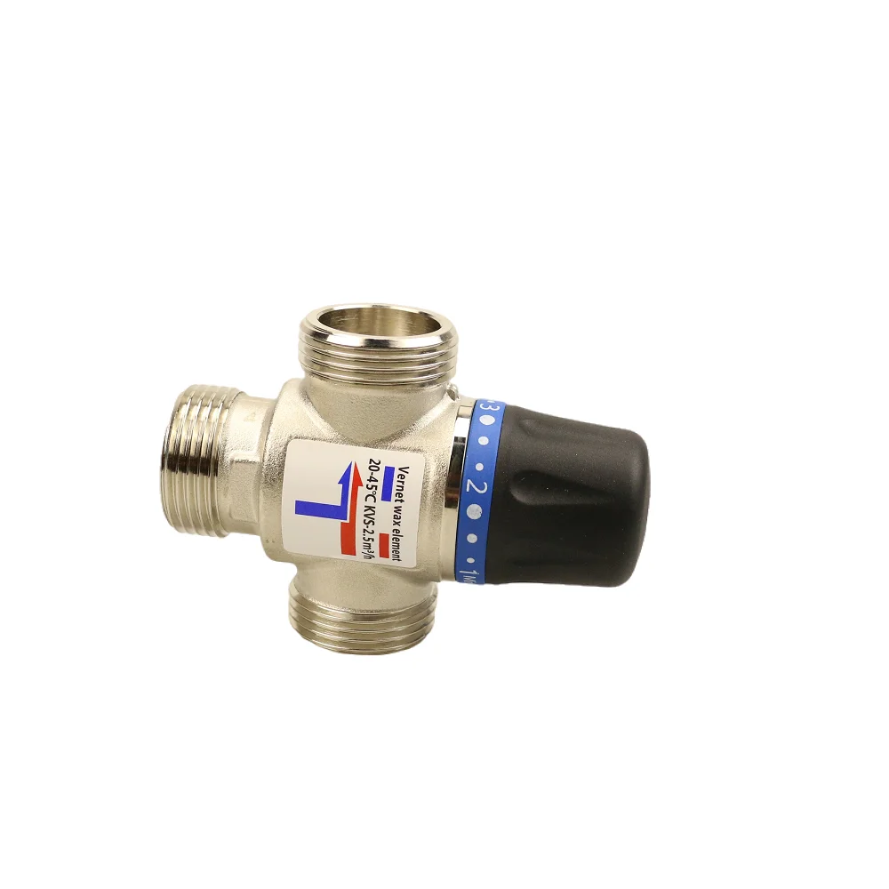 Factory Hot Sale 3 Way Water Temperature Control Thermostat Mixing Valve for Floor Heating Parts