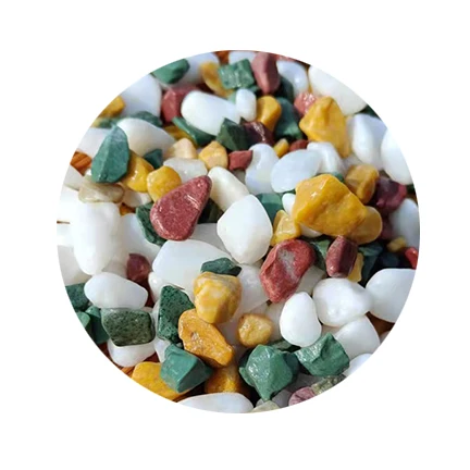 Красочный камень-галька для декоративного аквариума, ландшафтный маленький гравий, каменные чипсы для мощения