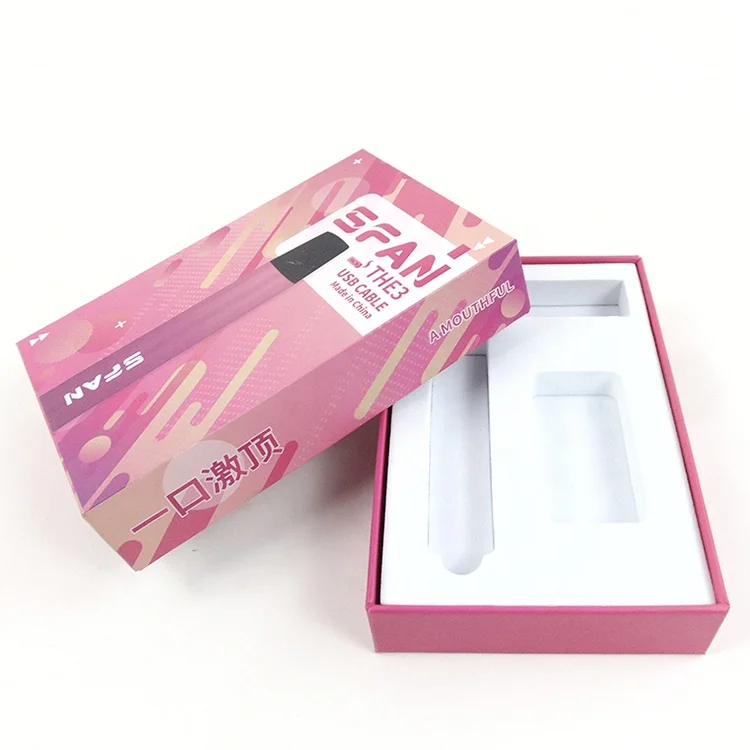 Роскошная Подарочная бумажная коробка с основанием и крышкой, упаковка для электронных сигарет, Подарочная коробка с вставкой из ЭВА