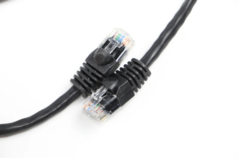 XXD promoting 10ft 24awg in stock CAT5E UTP Black patch cord cable with rj45