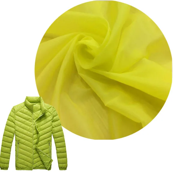 20D Ultra thin  rpet nylon taffeta recycled nylon fabric down proof for down jacket fabric