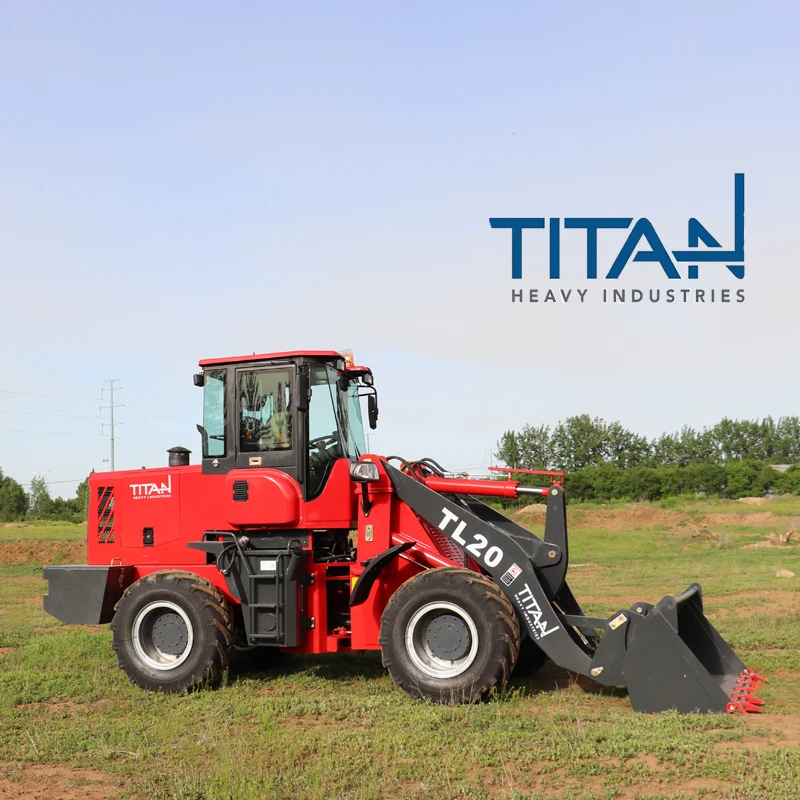 Chinese Titan Brand China Mini front end loader bucket TL20 Wheel Loader