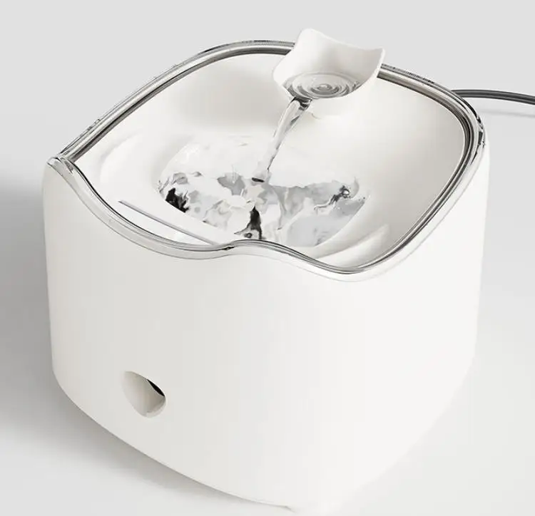pet drink water dispenser fountain 2024 New arrival hot sale quiet Easy clean double barrel cat water fountain