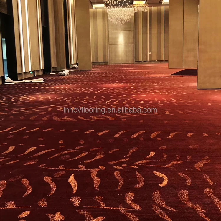 China Top Exhibition Sheep Wool Fair Kilim Fluffy Red Tapis Salon 3d Carpets For Events Hotel Furniture Night Club Carpet