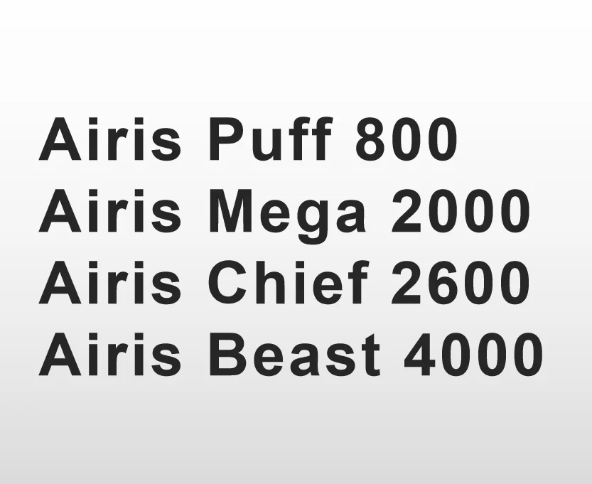 100% оригинальный в наличии Airis XL /Max /Mega /Beast 4000 puf Airistech Chief one time pod