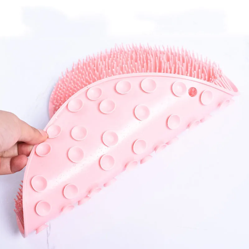 Soft Silicone Bristles with Non-Slip Suction Cups Silicone Massage Brush Bath Mat Foot Bath Massage Brushes Bathroom Accessories