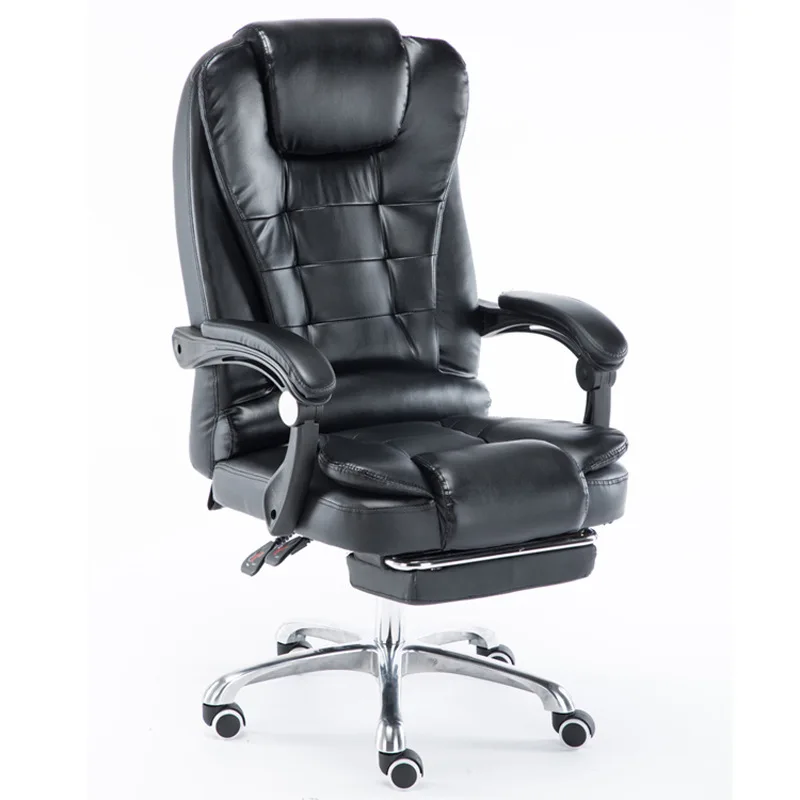 2024 New Boss Cheap Director Manager Pu Leather Executive Swivel Office Massage Chairs With Footrest