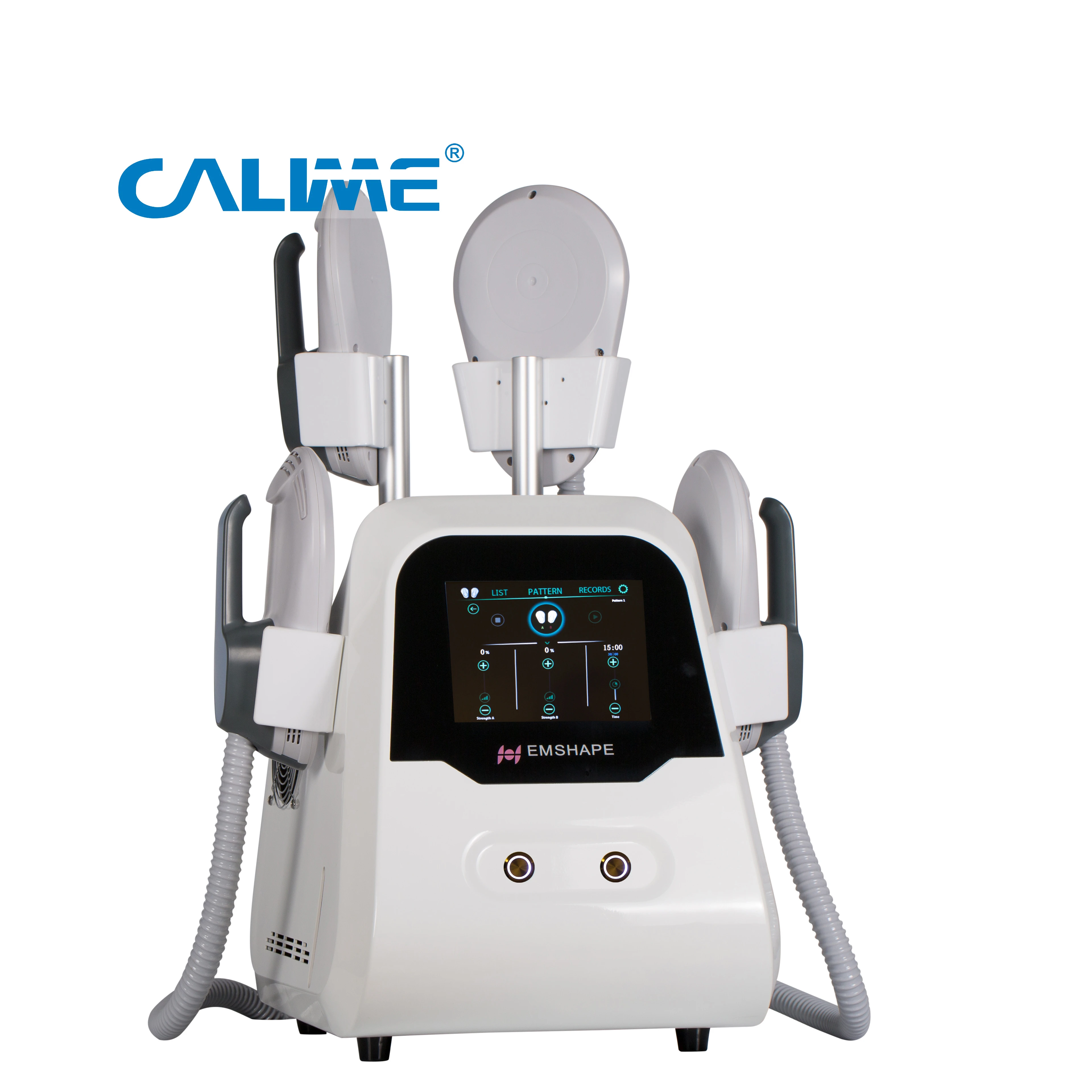 HOTSALE portable ems sculpting machine muscle stimulate vibrate fat burn body slimming rf hiemt 15 Tesla 5000W 4 handles emslim