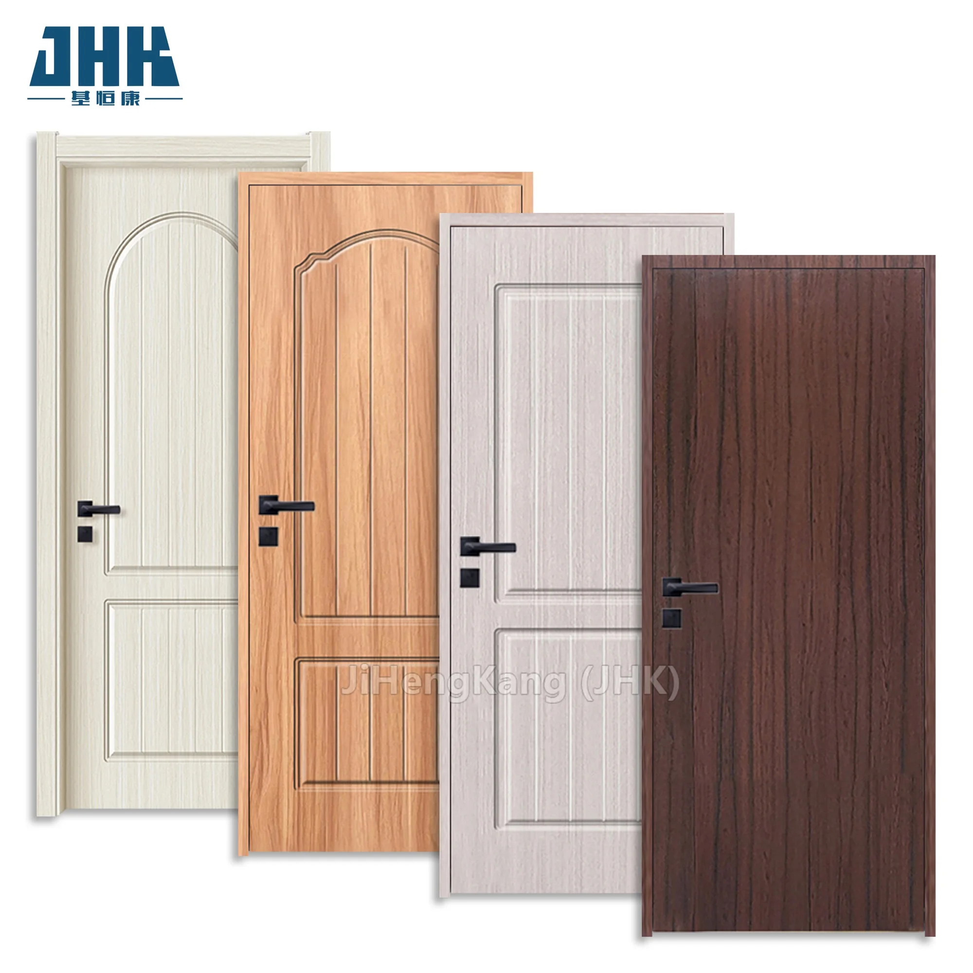 JHK-P01 Good Quality PVC Wooden Doors Design PVC Door