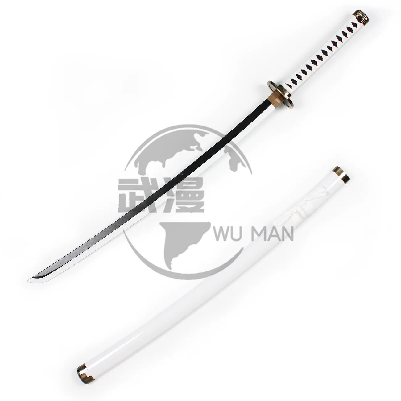 Белый Roronoa Zoro косплей игрушки мечи цельный аниме деревянные реалистичные катана
