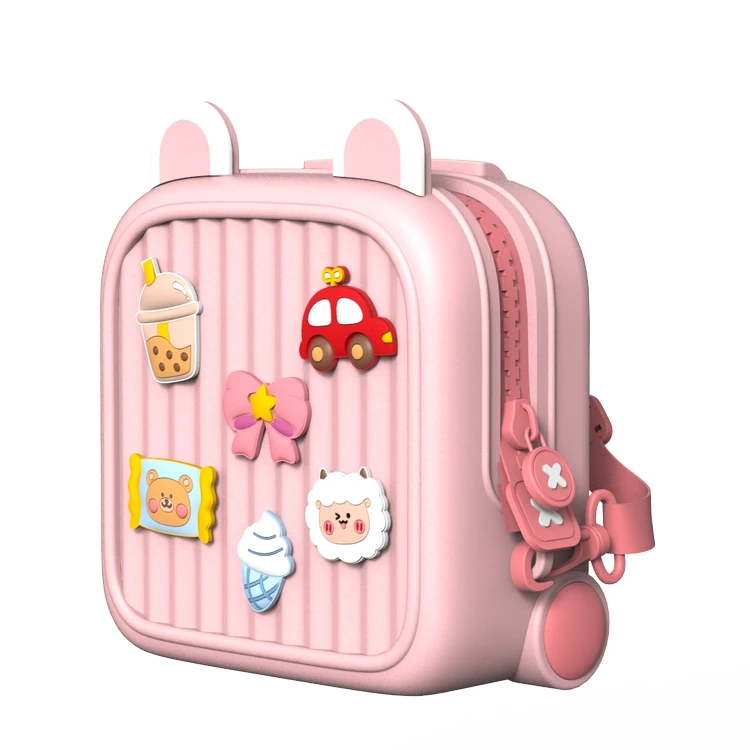 Wholesale Trendy Cartoon Kindergarten Kids Travel Small Backpack School Mini Toddler Pink Bags For Girls