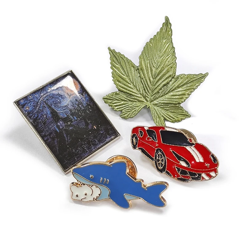 Custom Design 3d Cartoon Gold Plated Enamel Pin Custom  Anime Metal Craft Soft Hard Enamel Pins Badge