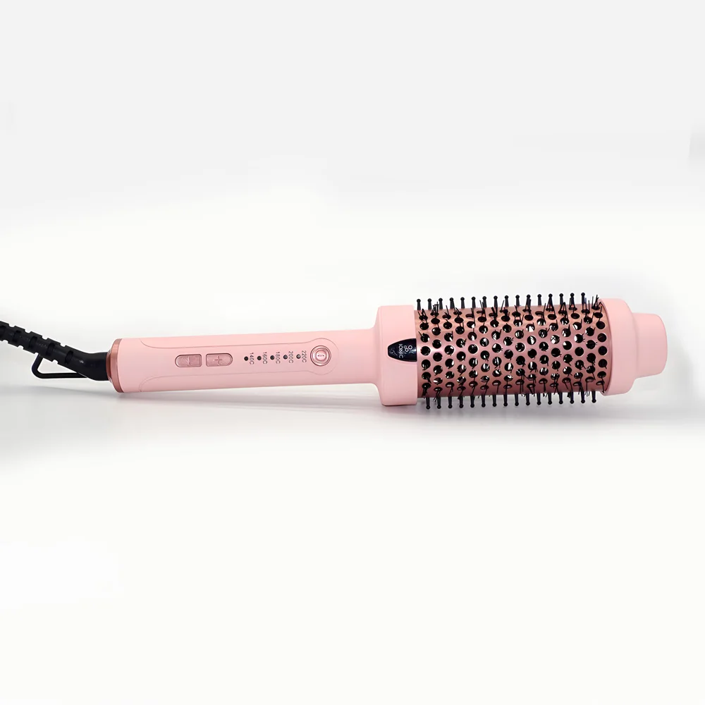 45mm 220C Double PTC High Temperature Temperature Adjustable Thermal Hot Brush Round Brush Ceramic Heated Brush