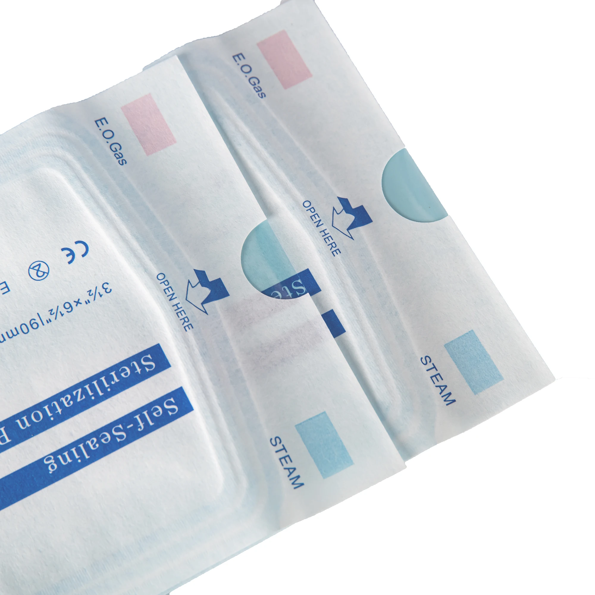 Sterilization Flat Roll Pouch Reel Medical packaging for Steam/EO Sterilization 50mm*200m