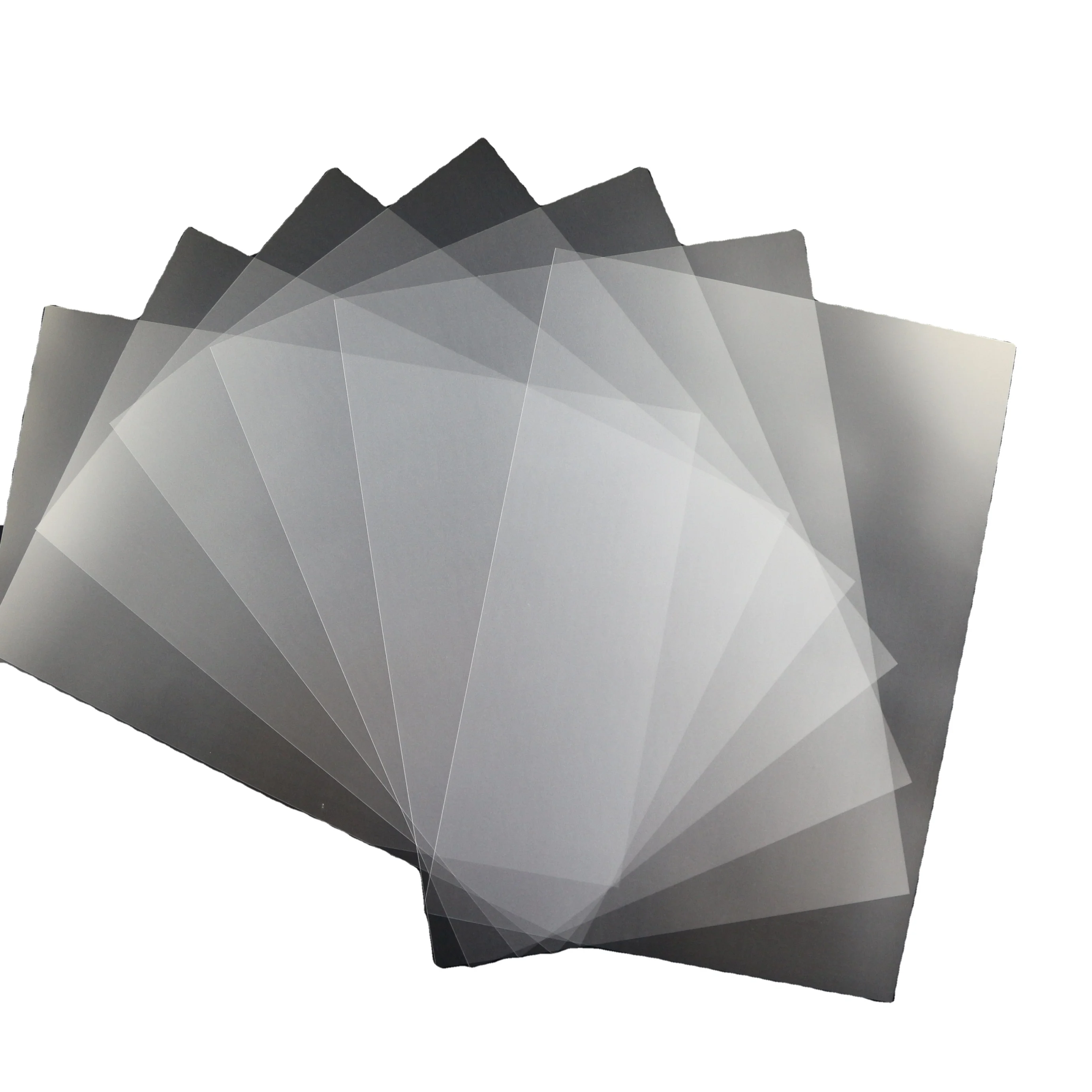 PVC coated overlay film with high adhesive for digital sheet and for card making and laminating