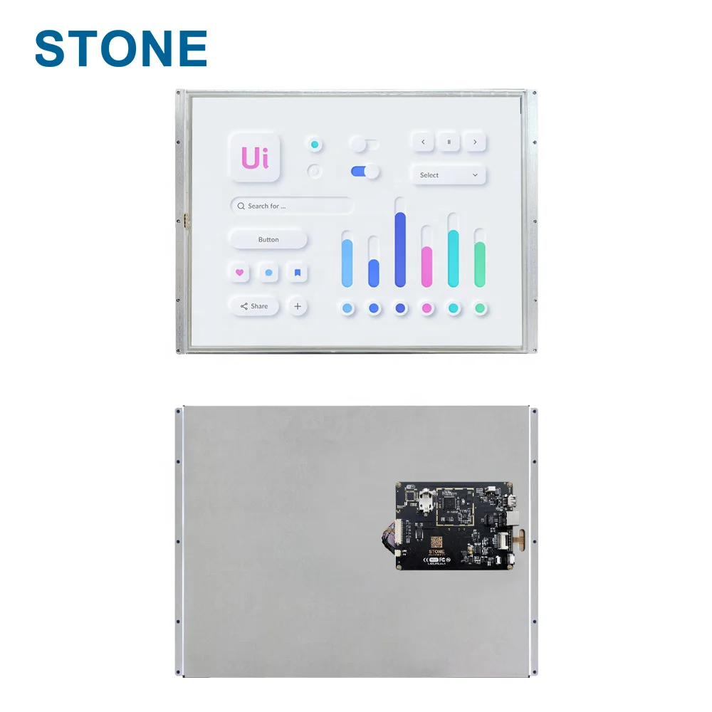 STONE 15.1 Inch TFT LCD Display HMI Touch Screen Module 65K Colors Intelligent UART LCD Module Smart LCM