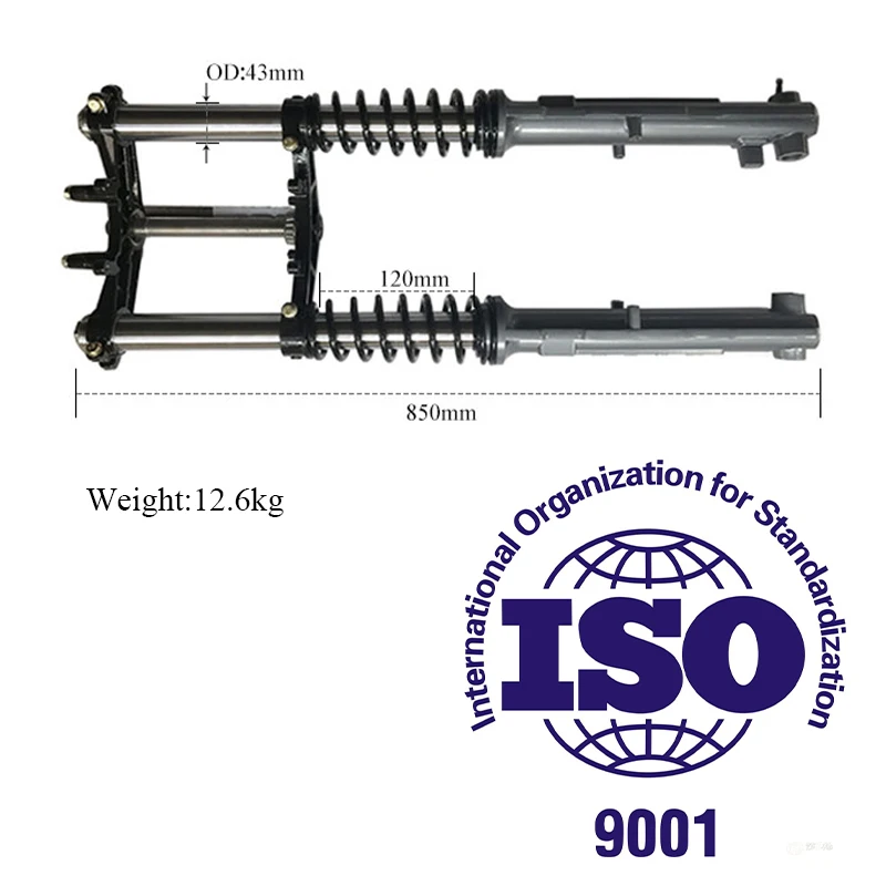 Сильная модель, размер 43 мм, амортизатор для трехколесного мотоцикла, трехколесного велосипеда, передняя вилка