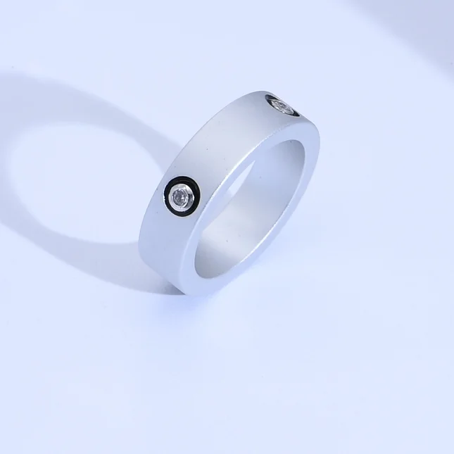 CC Jewelry Customized Newest Design Rose Gold Plated Aluminum Rings Zircon Designs For Women Wedding Jewelry
