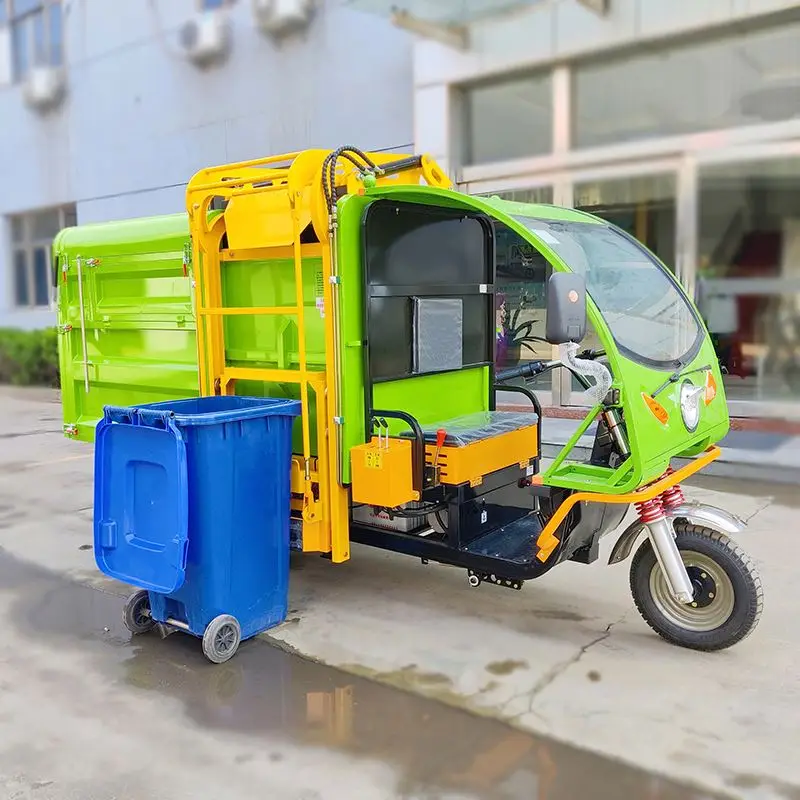 Cheap Garbage Truck Electric Vehicle Compactor Tricycles Made in China for Dump