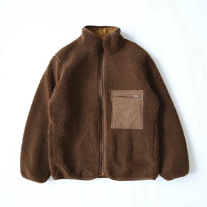 Solid Color Stand Collar Zipper Loose Hood Long Sleeve Sherpa Winter Coat Polar Fleece Jacket for Men