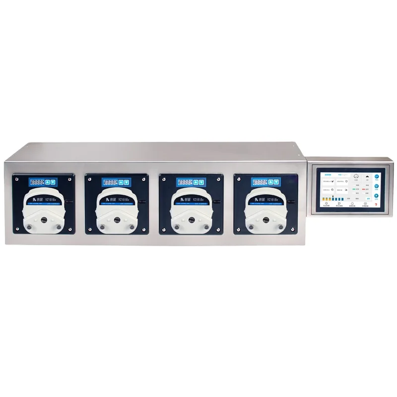 4 канала насадки косметический фармацевтическое химическое соус машины для наполнения Дозирующий перистальтический насос дозировочная машина