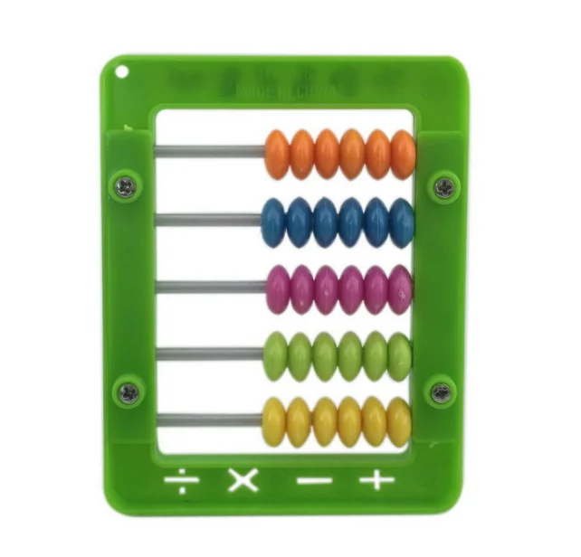 Counting mini plastic abacus gift educational math calculate toy color beed abacus for kids toy