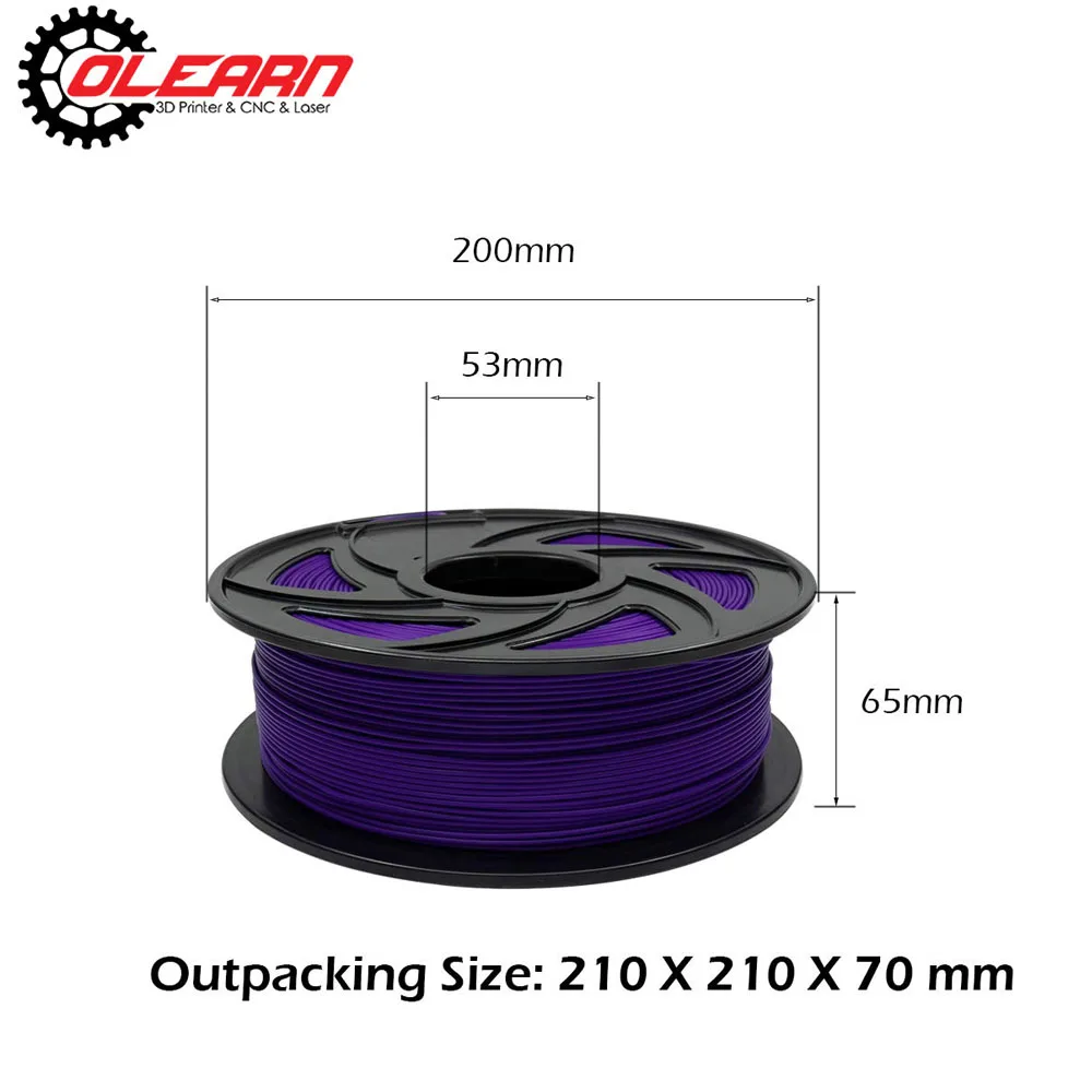 1.75mm 3D Printing Filament PLA Fit Fdm 3D Printer Purple