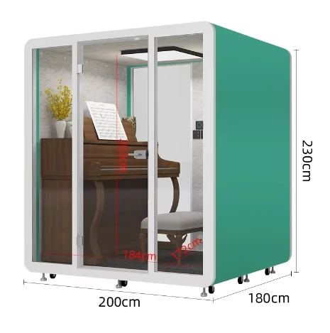 Portable Easy Movable Soundproof Acoustic Booth Vocal Recording Booth Office Phone Booth Meeting Pod