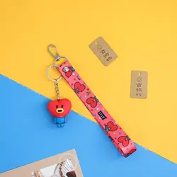 New Korean bt21 bulletproof youth group cartoon doll key chain bag pendant BTS