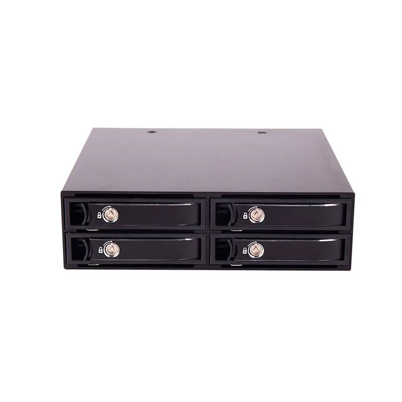 U.2 Backplane 4 x 2.5 NVMe Removable Tray U.2 SSD Enclosure Hdd Mobile Rack for 5.25 Bay MiniSAS HD SFF8643