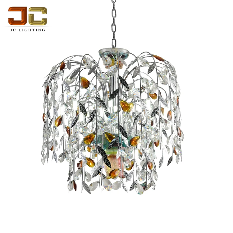 2018 новая стильная деревенская люстра с роскошным цветным цветком из стекла