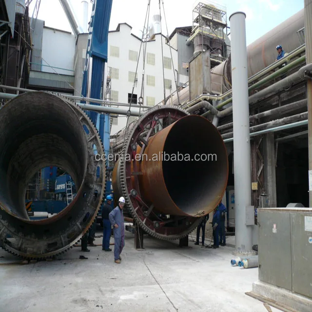 Active limestone processing plant rotary kiln