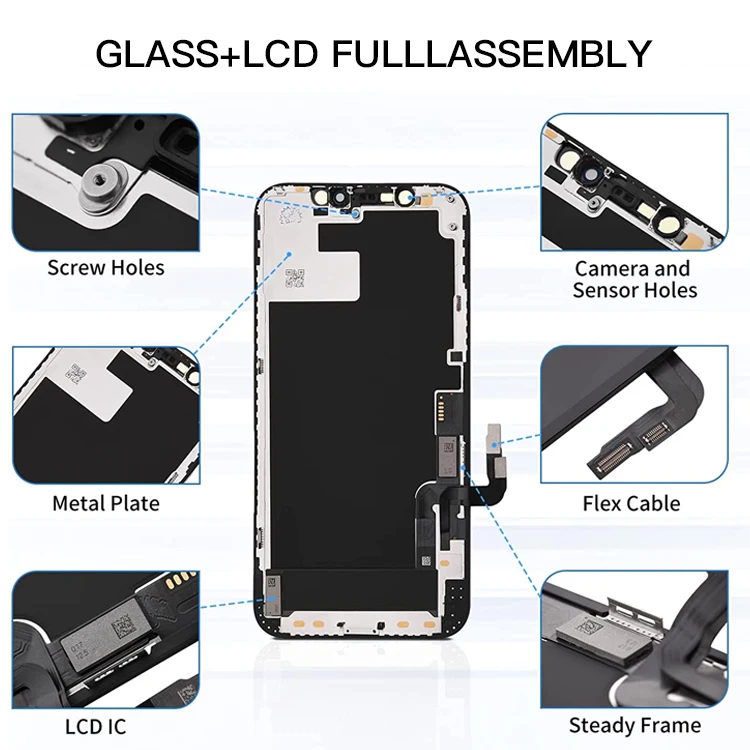 Производитель светодиодов Shenzhen ЖК-дисплей для iPhone X XR XS MAX 11 PRO сенсорный ЖК-экран смартфона сменный