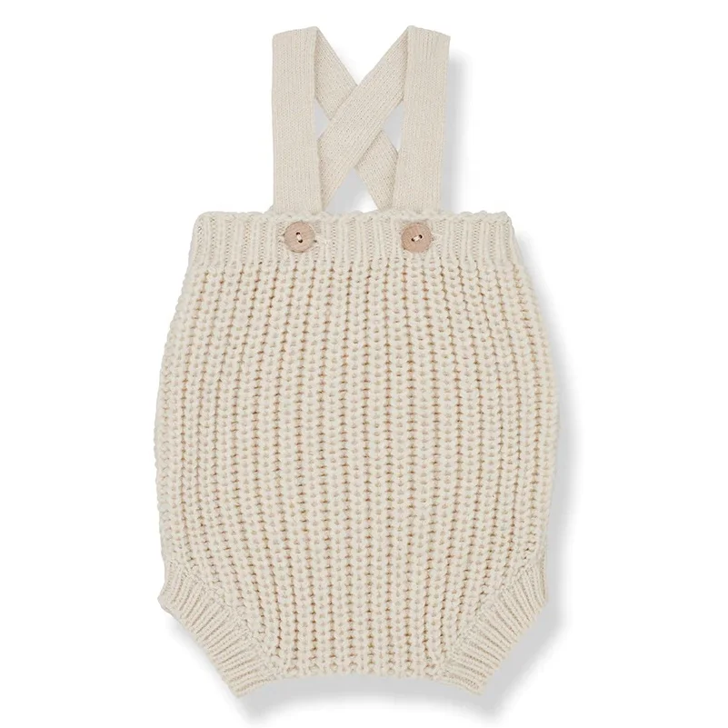 Wholesale High Quality Suspender Short Overall Knitwear Onesie Custom Brand Baby Clothes