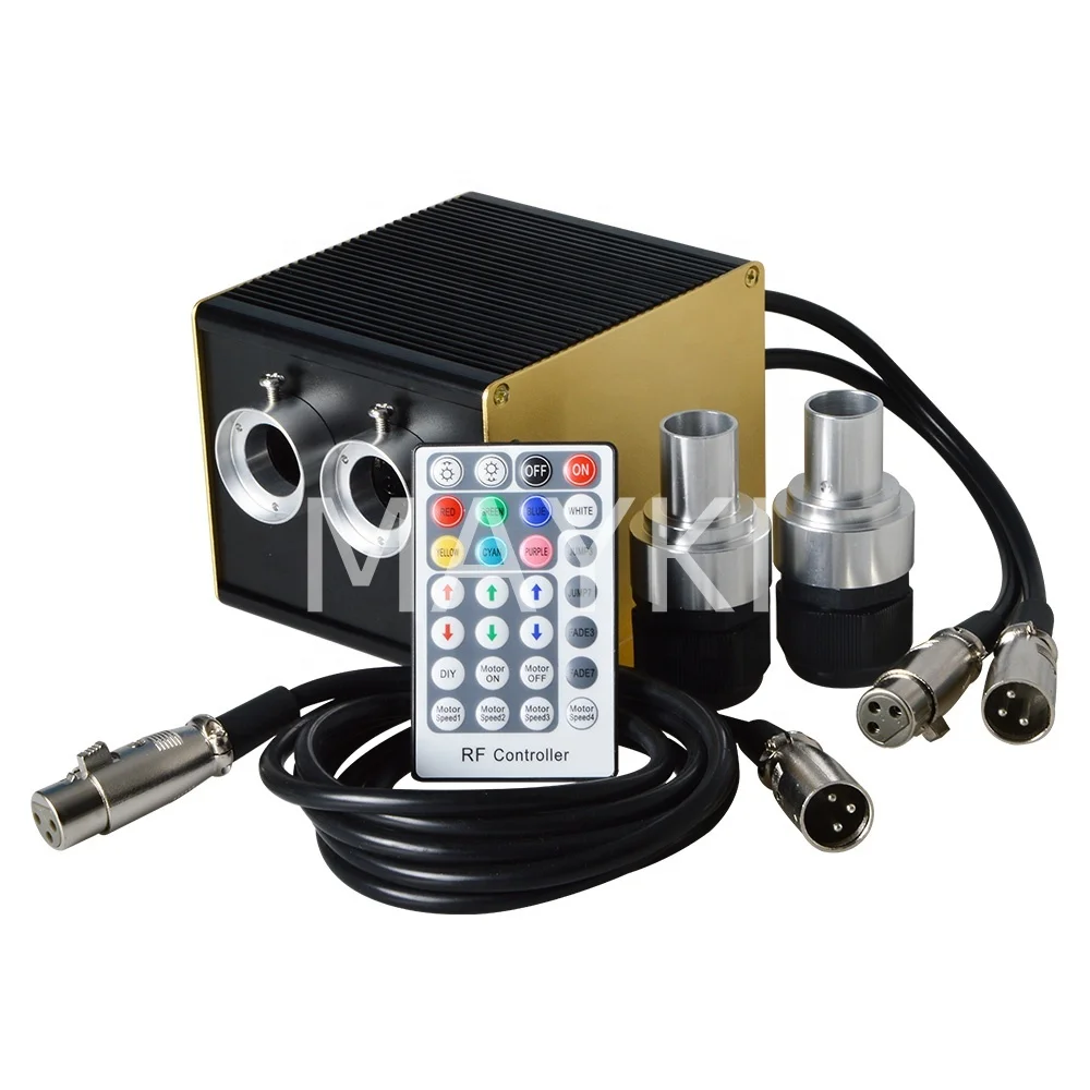 4 Channels DMX Fiber Optic Light Source 24W RGBW Twinkle LED Optical Fiber Light Generator