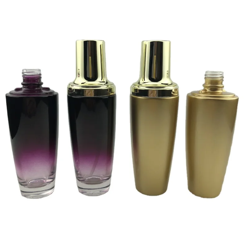 
wholesale best price glass pump roller bottle 100ml color choose custom logo with it 