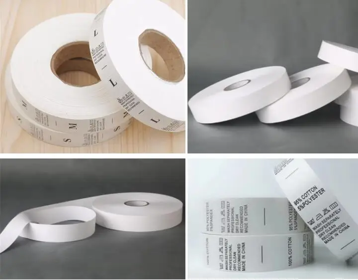 Заводская изготовленная на заказ полиэфирная атласная печатная лента для стирки нейлоновая этикетка одежды инструкции по стирке