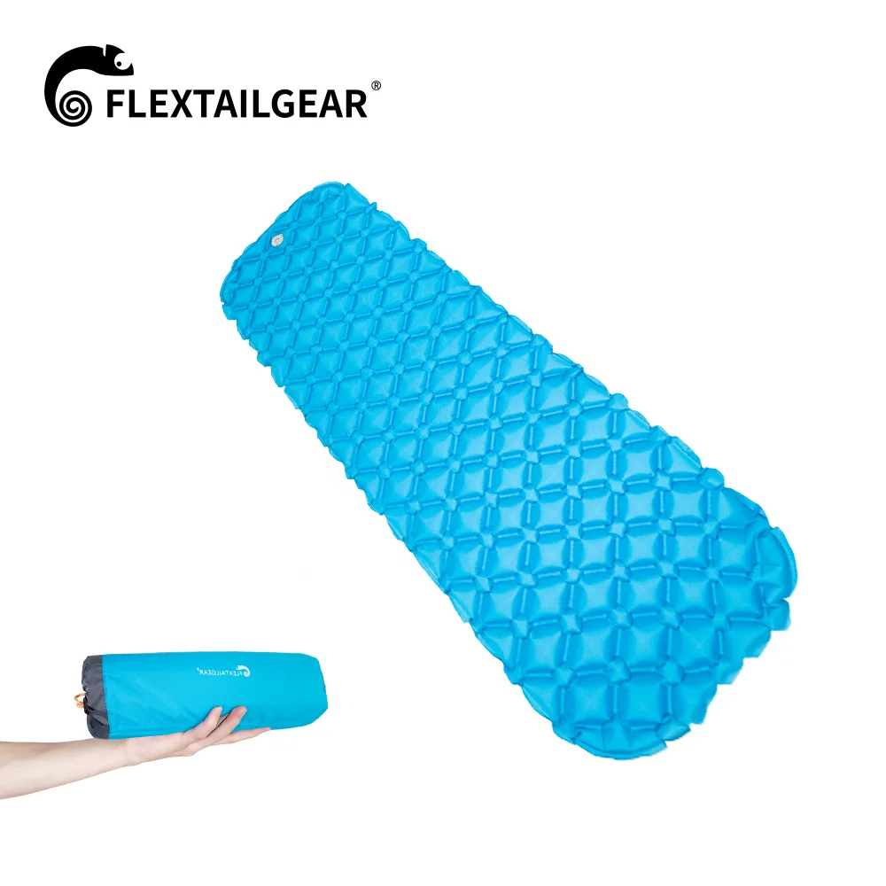 Двойной воздушный клапан для быстрого надувания и дефляции, воздушный матрас из термопластичного полиуретана, удобный материал, купить с помощью портативного воздушного насоса FLEXTAILGEAR
